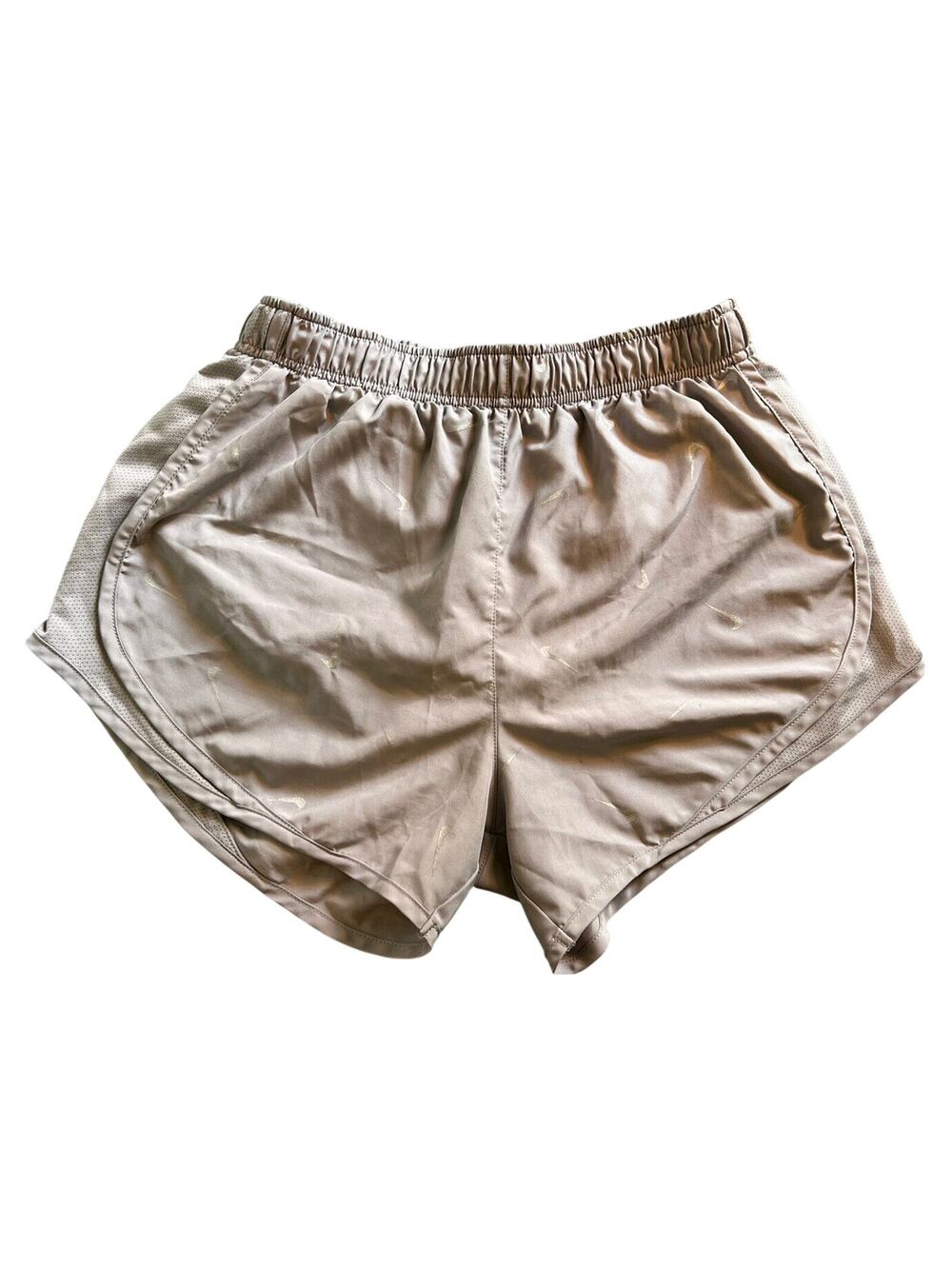 Nike Run Swoosh Gym Running Shorts Womens Size Small Gray Elastic